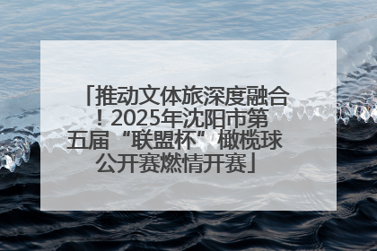 推动文体旅深度融合！2025年沈阳市第五届“联盟杯”橄榄球公开赛燃情开赛