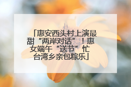 惠安西头村上演最甜“两岸对话”！惠女端午“送节”忙 台湾乡亲包粽乐