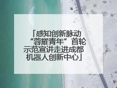 感知创新脉动 “蓉耀青年”首轮示范宣讲走进成都机器人创新中心