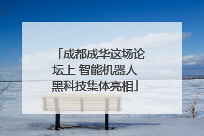 成都成华这场论坛上 智能机器人黑科技集体亮相