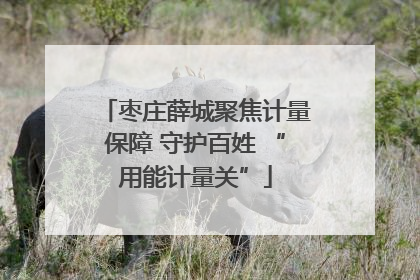 枣庄薛城聚焦计量保障 守护百姓 “用能计量关”