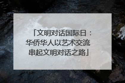 文明对话国际日：华侨华人以艺术交流串起文明对话之路