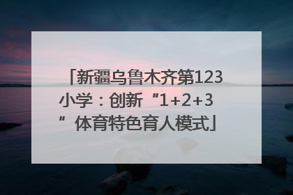 新疆乌鲁木齐第123小学：创新“1+2+3”体育特色育人模式