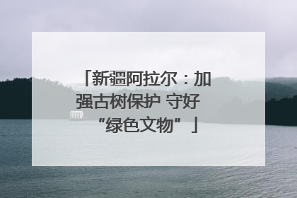 新疆阿拉尔：加强古树保护 守好“绿色文物”