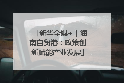 新华全媒+｜海南自贸港：政策创新赋能产业发展