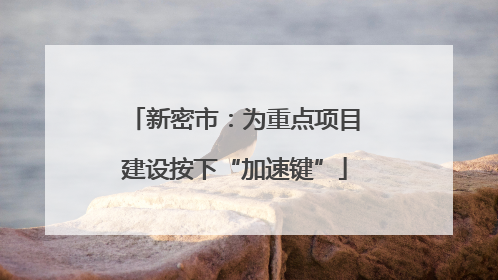 新密市：为重点项目建设按下“加速键”