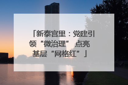 新泰宫里：党建引领“微治理” 点亮基层“网格红”