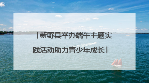 新野县举办端午主题实践活动助力青少年成长