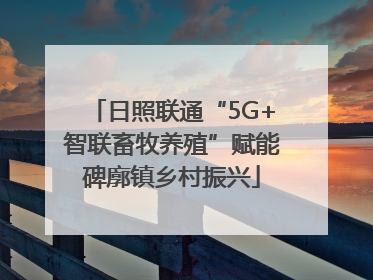 日照联通“5G+智联畜牧养殖”赋能碑廓镇乡村振兴