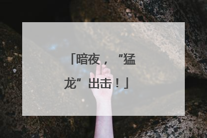 暗夜，“猛龙”出击！