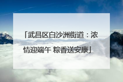 武昌区白沙洲街道：浓情迎端午 粽香送安康