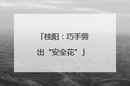 桂阳：巧手剪出“安全花”