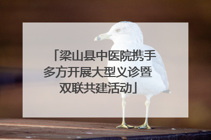 梁山县中医院携手多方开展大型义诊暨双联共建活动