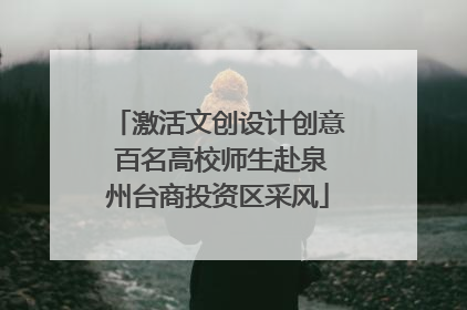激活文创设计创意 百名高校师生赴泉州台商投资区采风