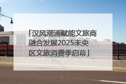 汉风潮涌赋能文旅商融合发展2025未央区文旅消费季启幕