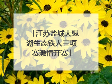 江苏盐城大纵湖生态铁人三项赛激情开赛