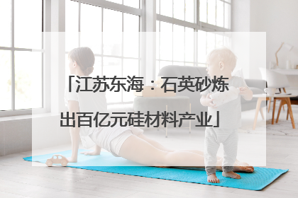 江苏东海：石英砂炼出百亿元硅材料产业