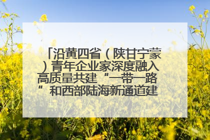 沿黄四省（陕甘宁蒙）青年企业家深度融入高质量共建“一带一路”和西部陆海新通道建设战略合作交流会在甘肃兰州召开