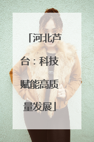 河北芦台：科技赋能高质量发展