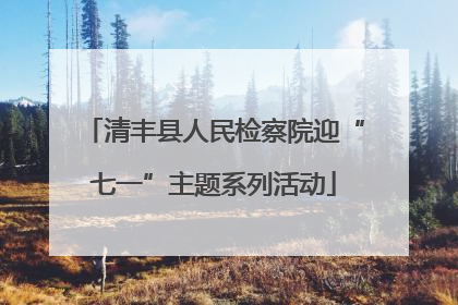 清丰县人民检察院迎“七一”主题系列活动