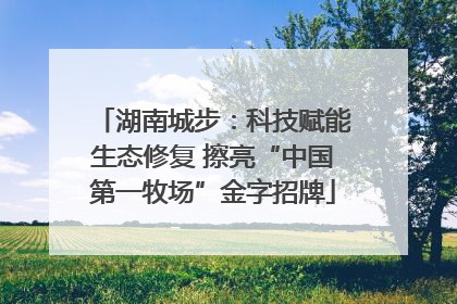 湖南城步：科技赋能生态修复 擦亮“中国第一牧场”金字招牌