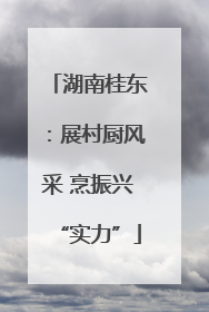 湖南桂东：展村厨风采 烹振兴“实力”