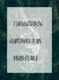 漳汕高铁东山跨海特大桥栈桥合龙