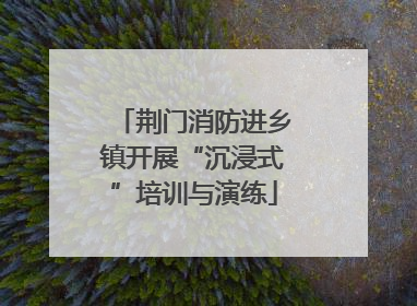 荆门消防进乡镇开展“沉浸式”培训与演练