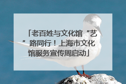 老百姓与文化馆“艺”路同行！上海市文化馆服务宣传周启动
