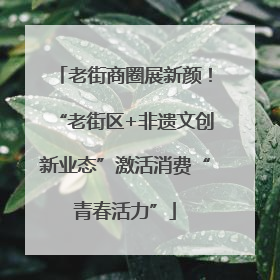 老街商圈展新颜！“老街区+非遗文创新业态”激活消费“青春活力”