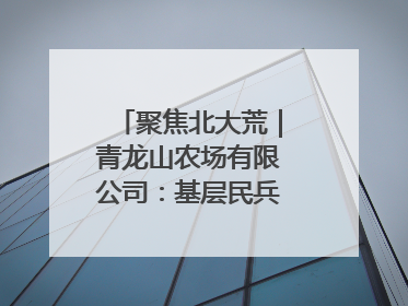 聚焦北大荒｜青龙山农场有限公司：基层民兵参与农业环境综合治理显效