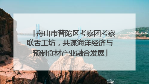 舟山市普陀区考察团考察联舌工坊，共谋海洋经济与预制食材产业融合发展