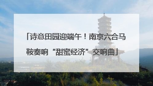 诗意田园迎端午！南京六合马鞍奏响“甜蜜经济”交响曲