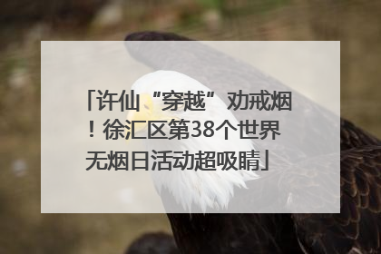 许仙“穿越”劝戒烟！徐汇区第38个世界无烟日活动超吸睛