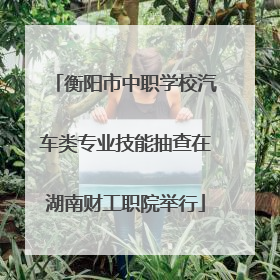 衡阳市中职学校汽车类专业技能抽查在湖南财工职院举行