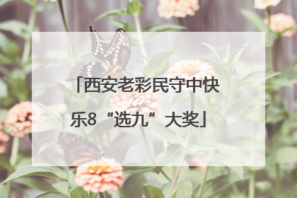 西安老彩民守中快乐8“选九”大奖