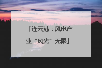 连云港：风电产业“风光”无限