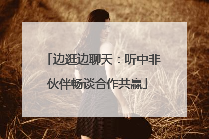 边逛边聊天：听中非伙伴畅谈合作共赢