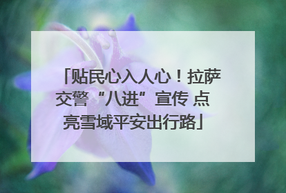 贴民心入人心！拉萨交警“八进”宣传 点亮雪域平安出行路