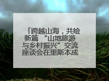 跨越山海，共绘新篇 “山地旅游与乡村振兴”交流座谈会在里斯本成功举办