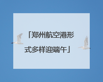 郑州航空港形式多样迎端午
