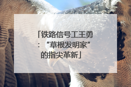 铁路信号工王勇：“草根发明家”的指尖革新
