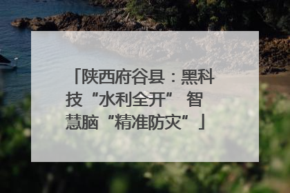 陕西府谷县：黑科技“水利全开” 智慧脑“精准防灾”