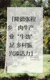 隆德张程乡：肉牛产业“牛劲”足 乡村振兴添活力
