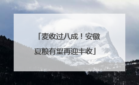 麦收过八成！安徽夏粮有望再迎丰收