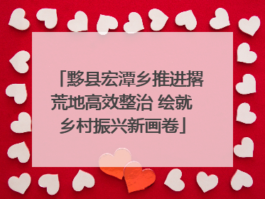 黟县宏潭乡推进撂荒地高效整治 绘就乡村振兴新画卷