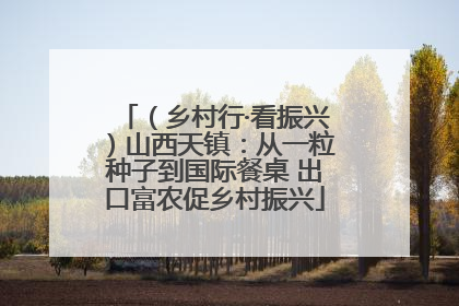 （乡村行·看振兴）山西天镇：从一粒种子到国际餐桌 出口富农促乡村振兴