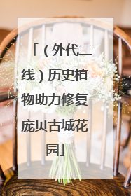 （外代二线）历史植物助力修复庞贝古城花园