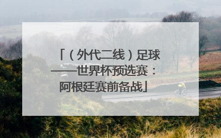 （外代二线）足球——世界杯预选赛：阿根廷赛前备战