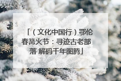 （文化中国行）鄂伦春篝火节：寻迹古老部落 解码千年图腾